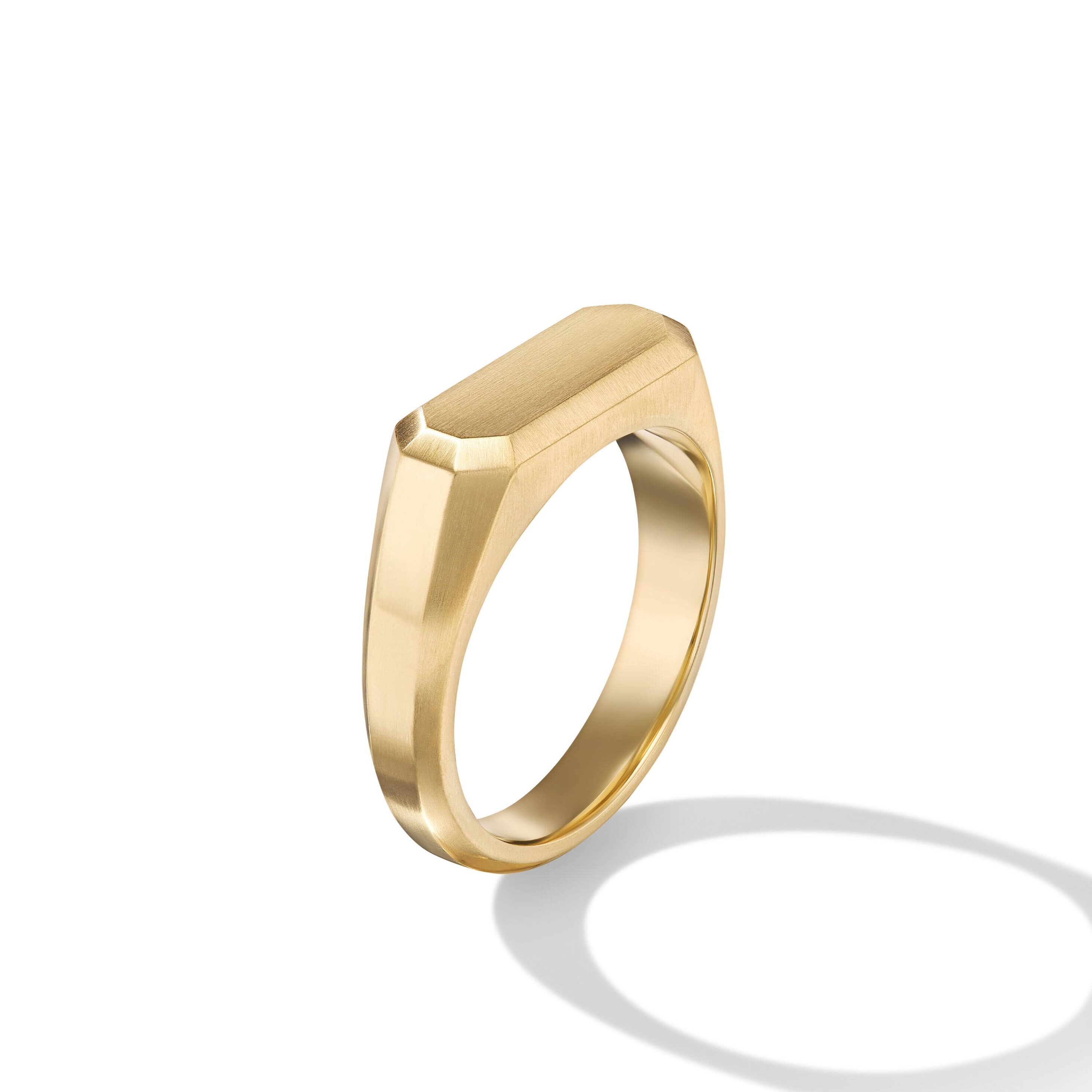 Streamline Signet Ring in 18K Yellow Gold, 7.3mm
