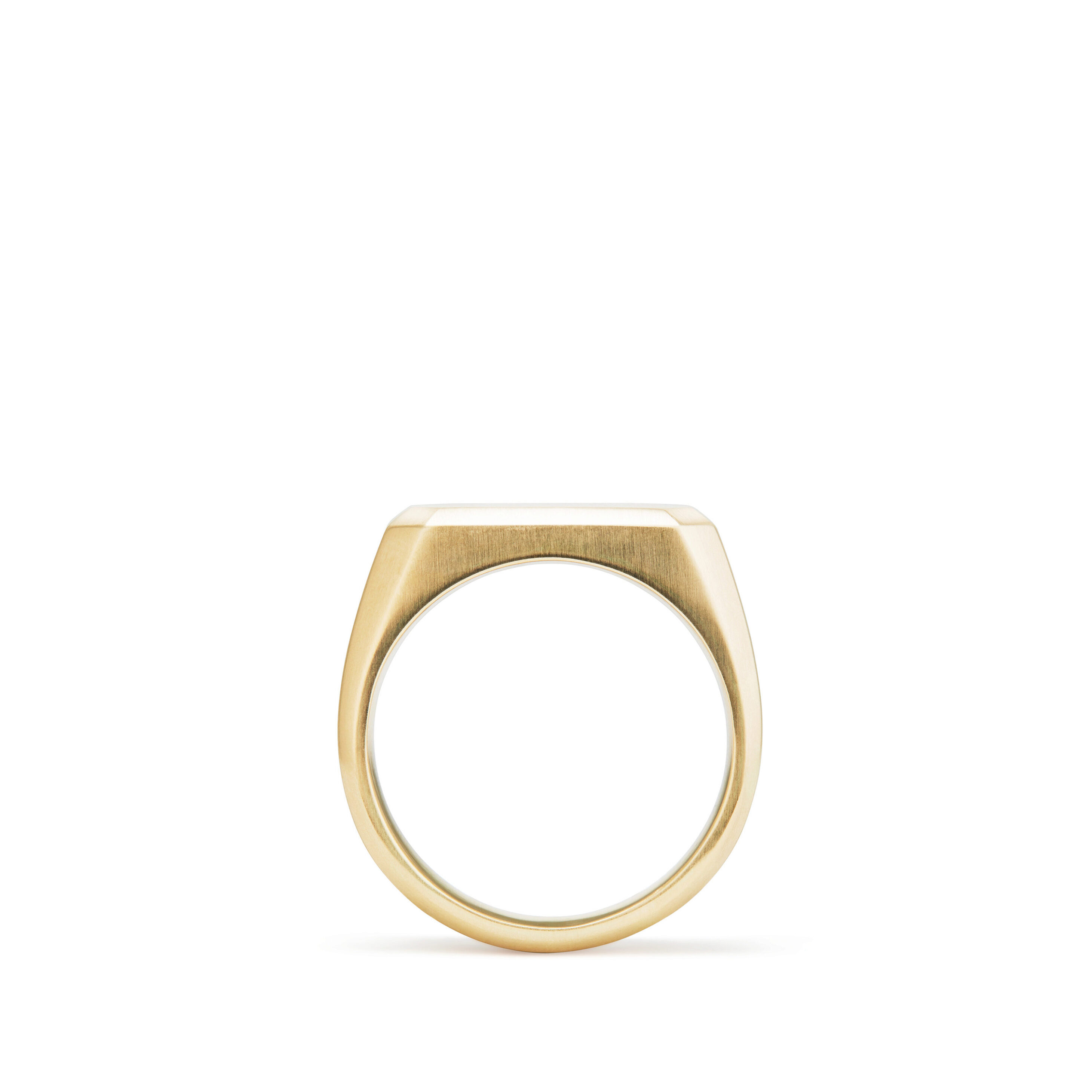 Streamline Signet Ring in 18K Yellow Gold, 7.3mm