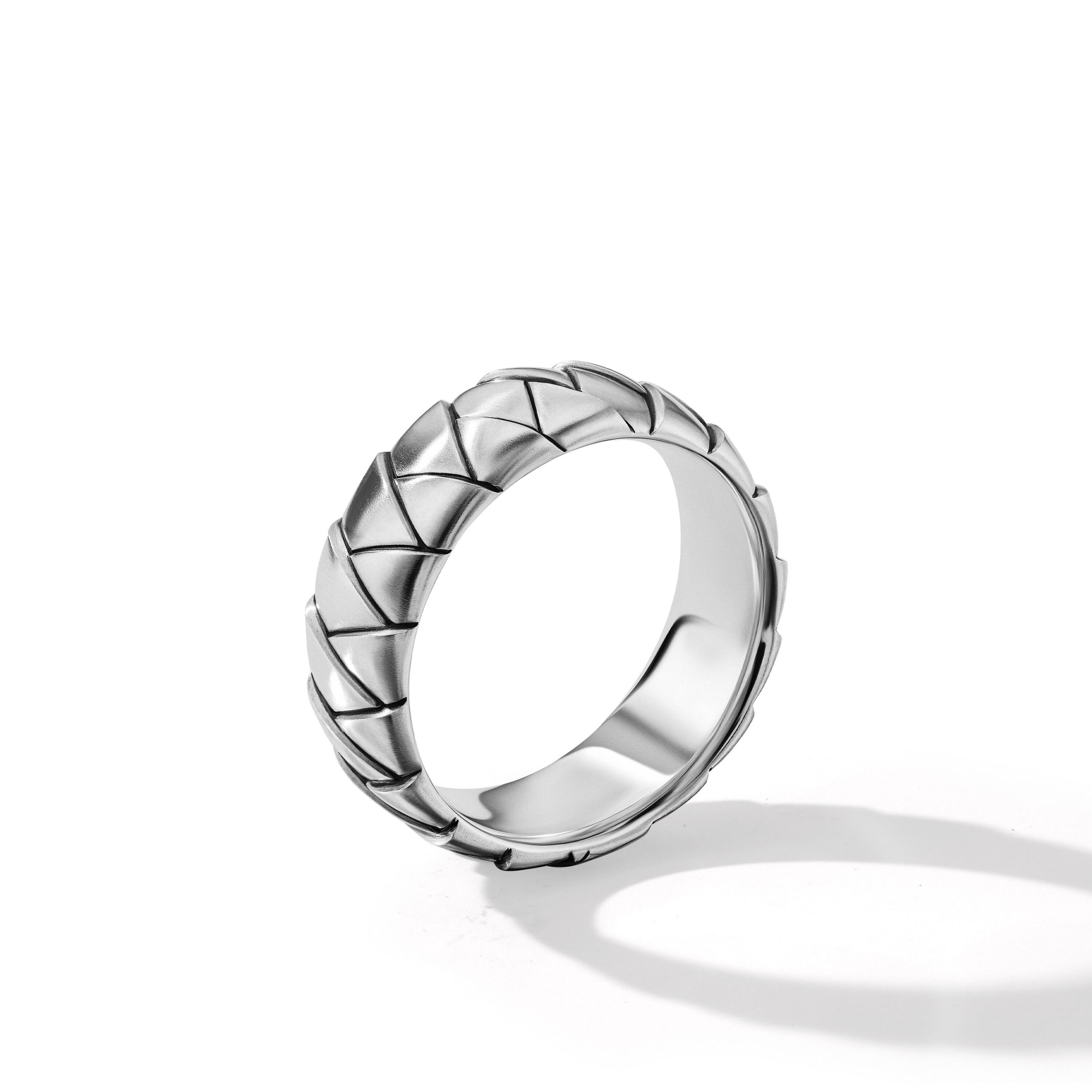 Sculpted Cable Contour Band Ring in 18K Yellow Gold