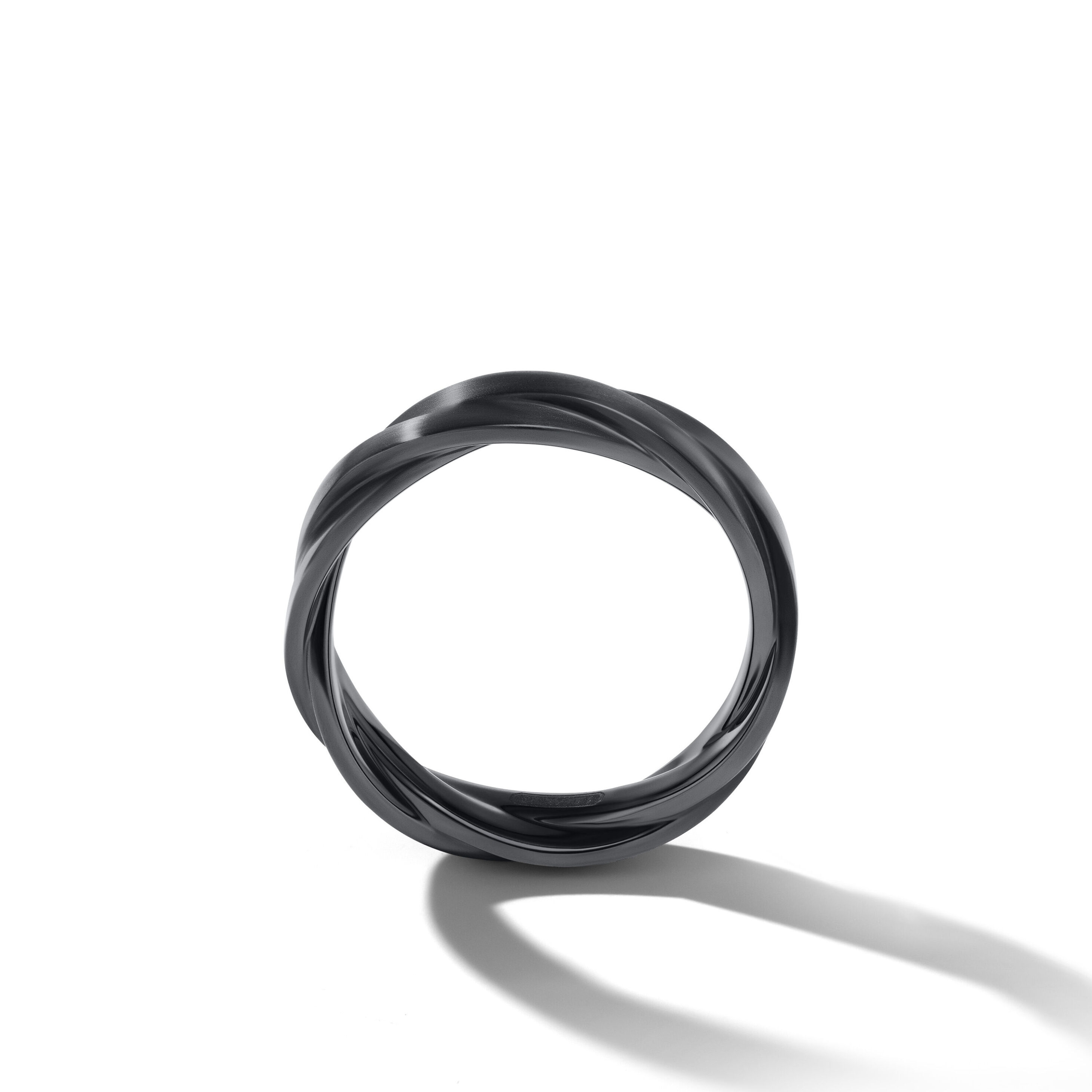 DY Heliosâ„¢ Band Ring in Black Titanium