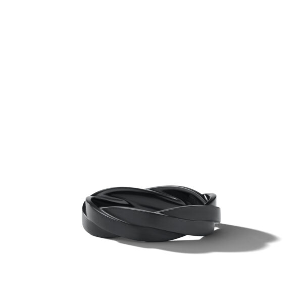DY Heliosâ„¢ Band Ring in Black Titanium, 6mm