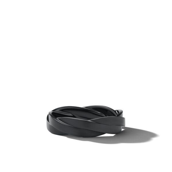 DY Heliosâ„¢ Band Ring in Black Titanium, 6mm