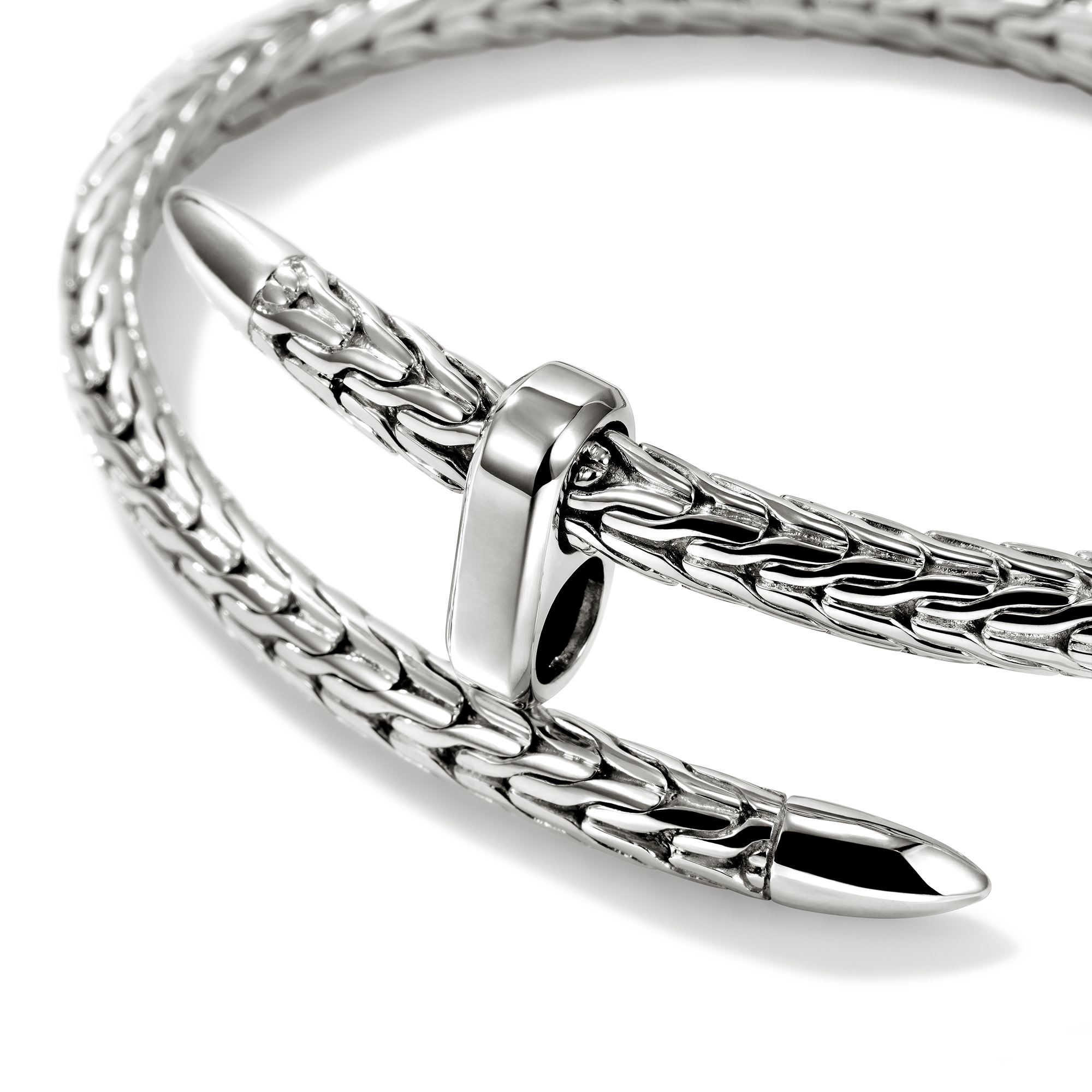 Spear Flex Cuff, Sterling Silver, Size XS