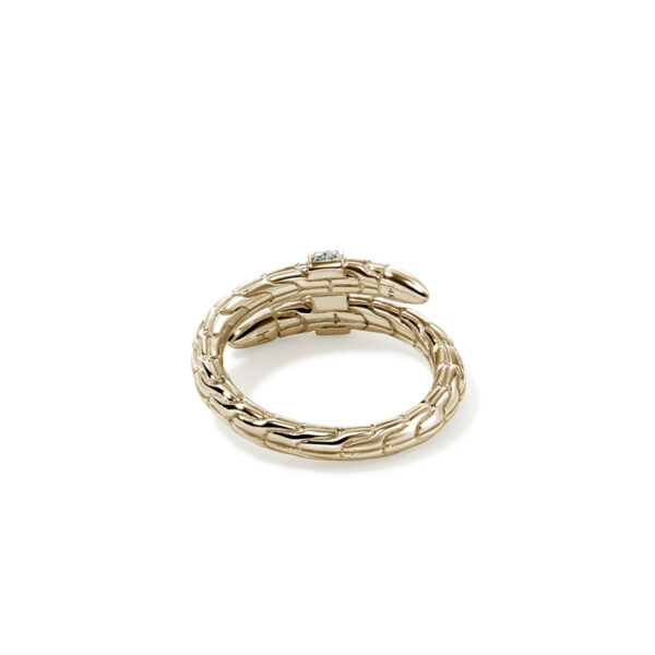 Spear Ring, Gold, Diamonds, Size 7 - Image 5