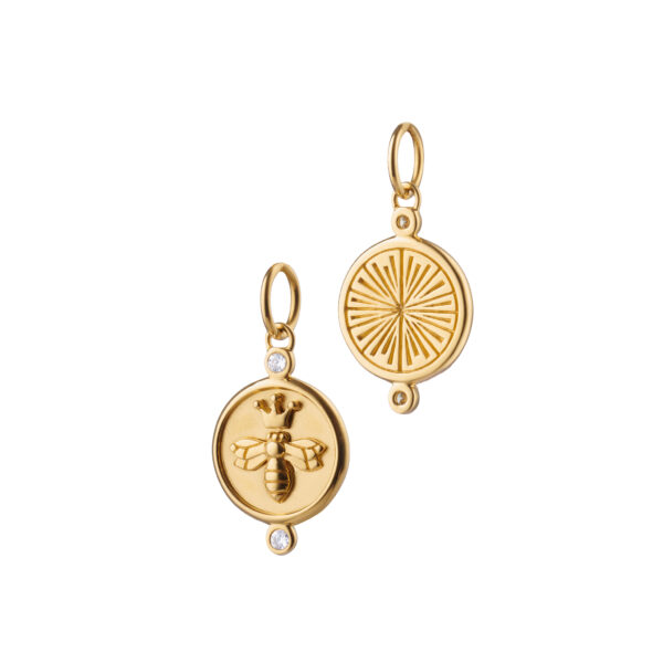 "Queen Bee" Charm with Diamonds - Image 2