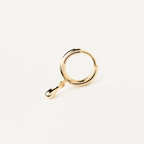 Teardrop Single Hoop Earring - Image 2