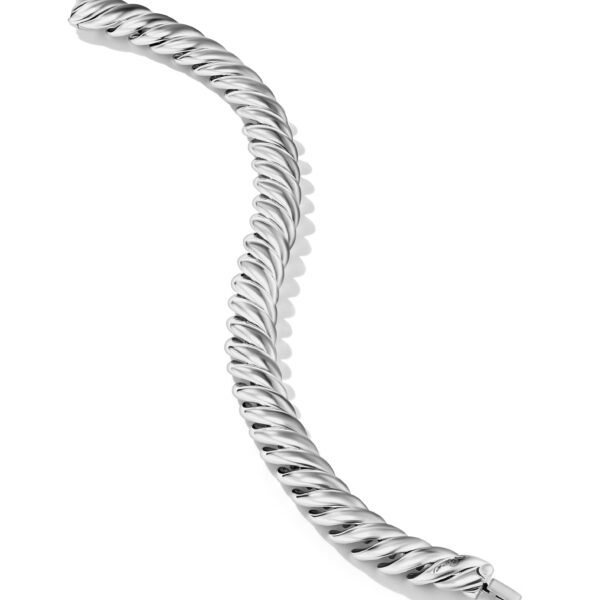 Sculpted Cable Bracelet in Sterling Silver, 8.5mm - Image 3