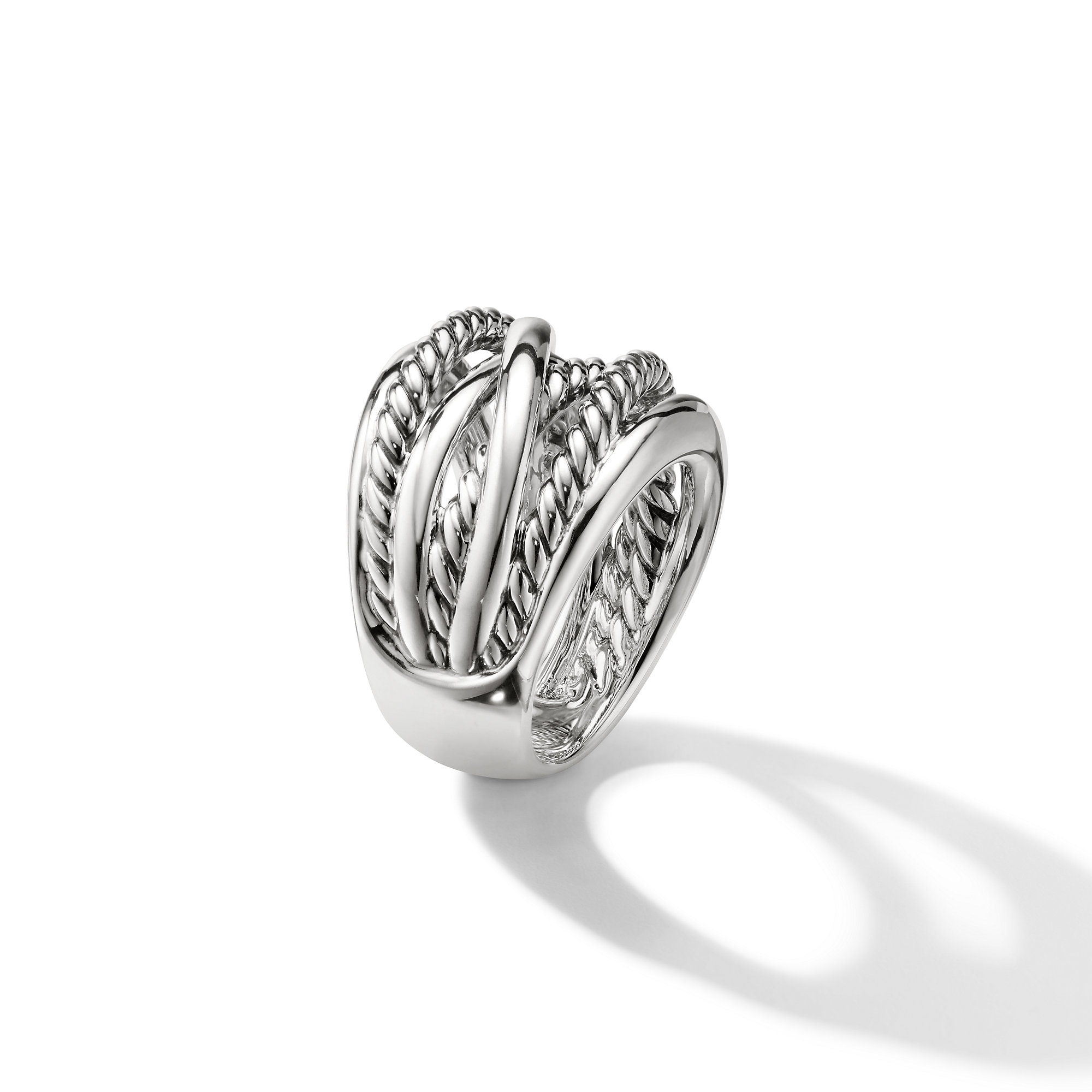 Crossover Ring in Sterling Silver