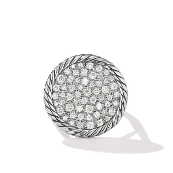 DY Elements Ring in Sterling Silver with Diamonds, 21.2mm - Image 3