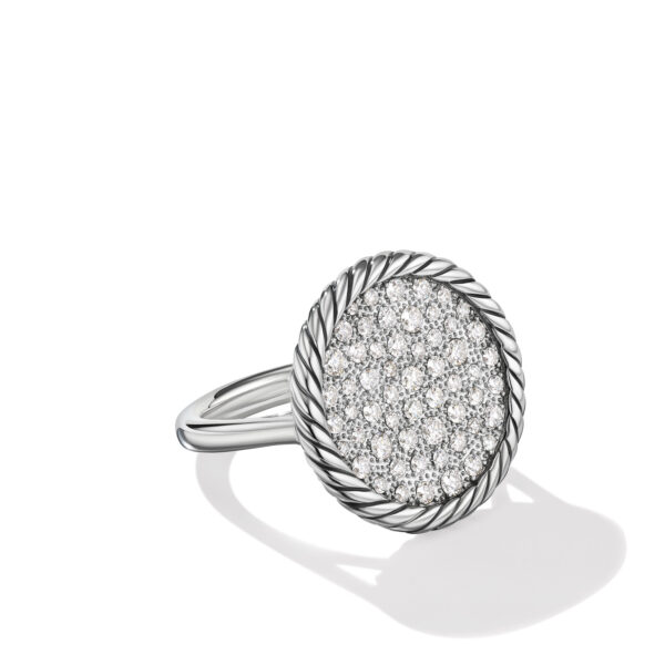 DY Elements Ring in Sterling Silver with Diamonds, 21.2mm