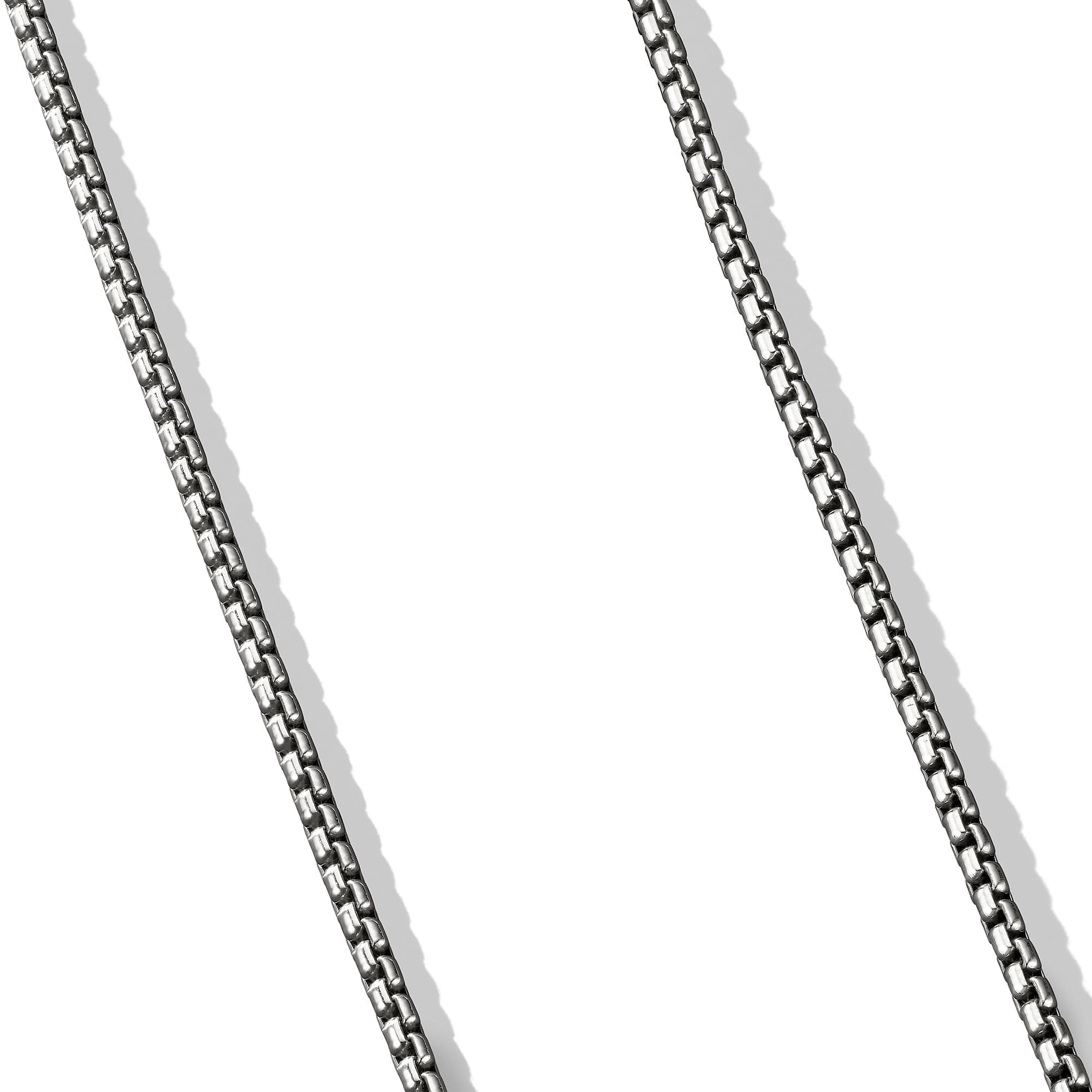 Box Chain Necklace in Sterling Silver