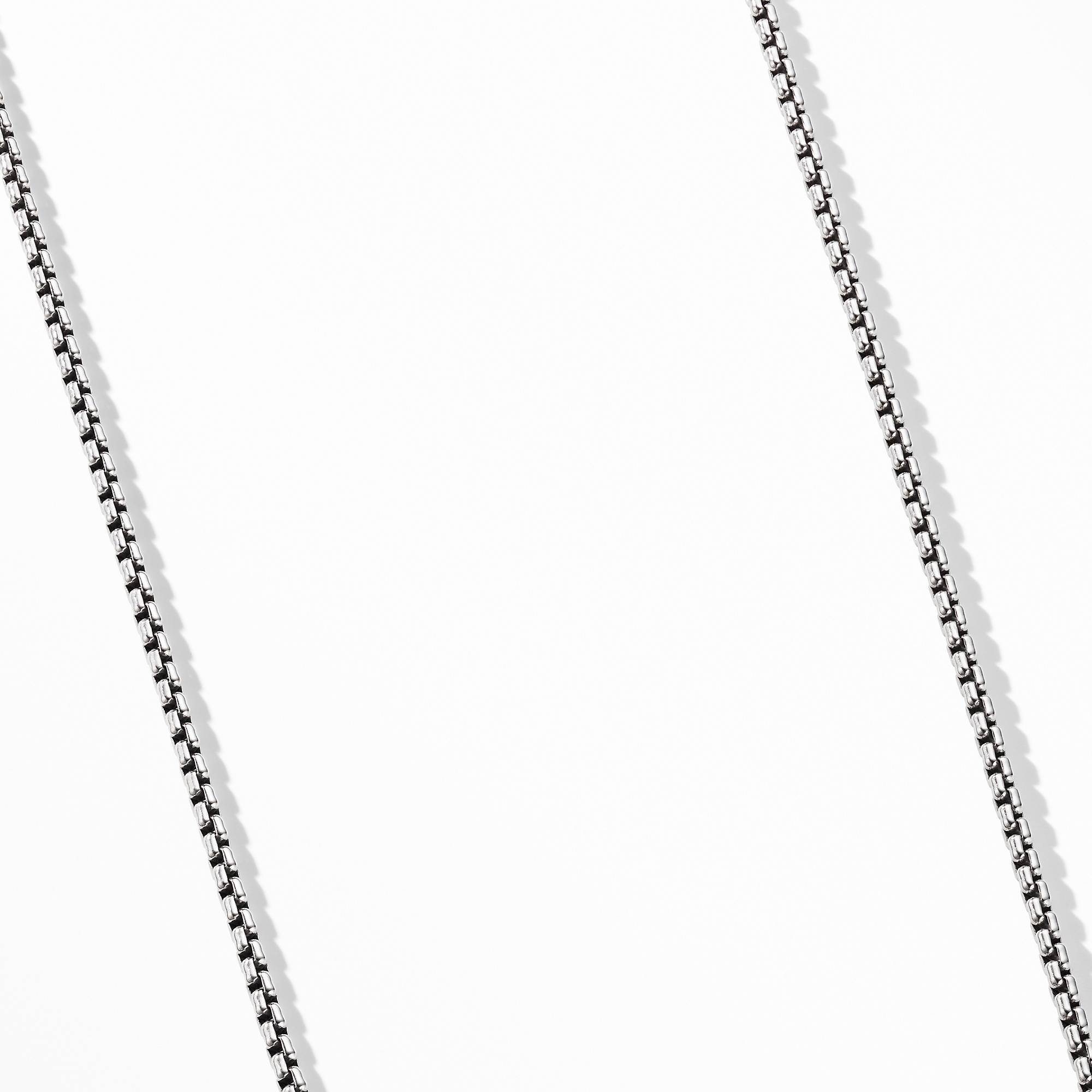 Box Chain Necklace in Sterling Silver