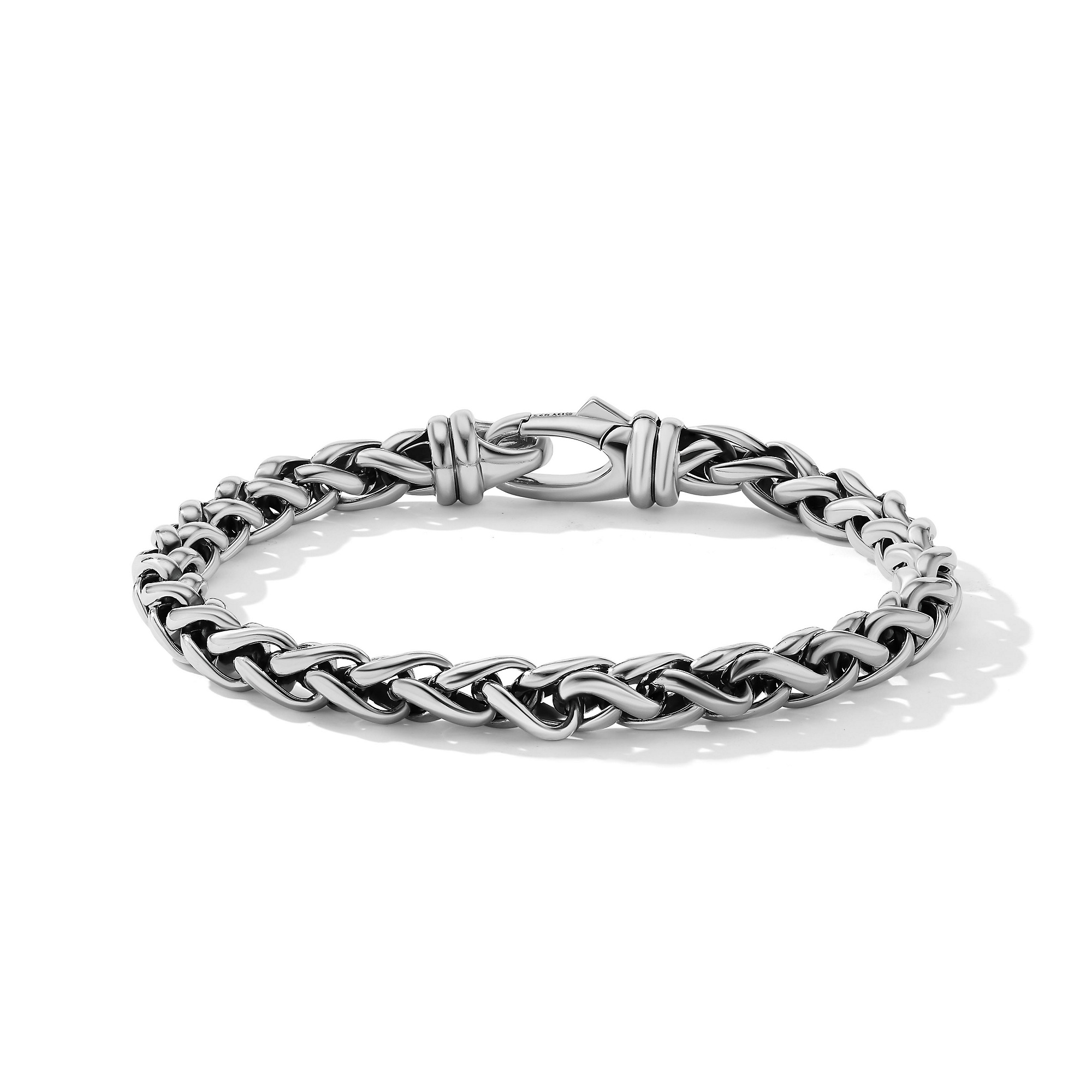 Wheat Chain Bracelet in Sterling Silver, 6mm