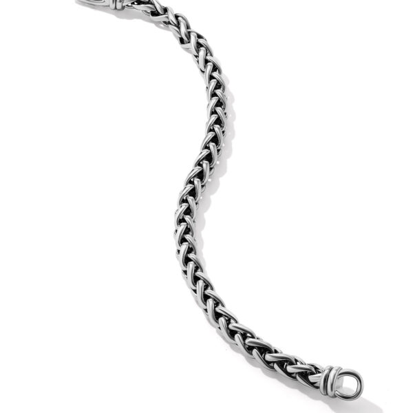 Wheat Chain Bracelet in Sterling Silver, 6mm - Image 3