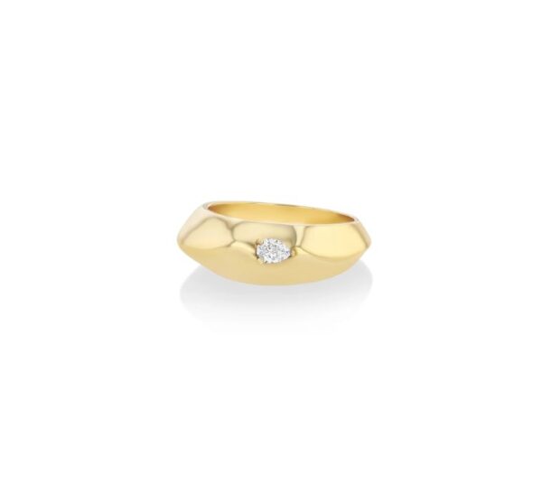 Lizzie Mandler 18K yellow gold Liquid Gold ring