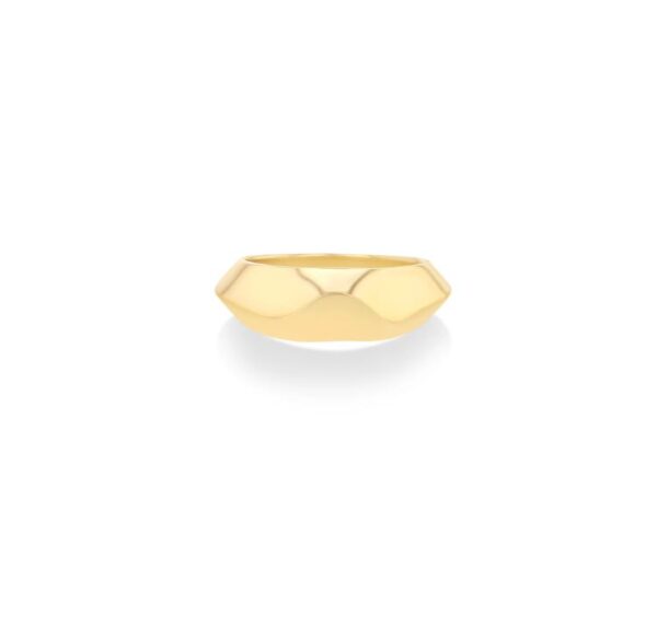 Lizzie Mandler Liquid Gold Crescent ring