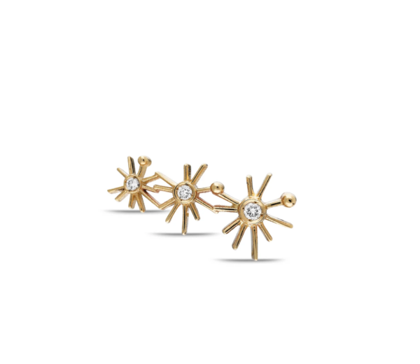 ¡Buenos Dias! Mini Sun Triple Dangler Earring