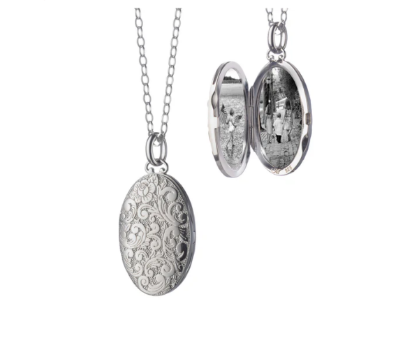 Medium Floral Locket Necklace