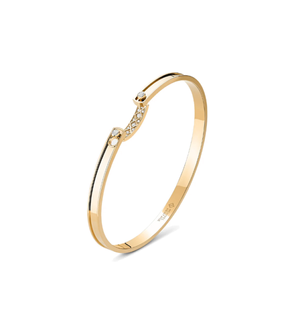 Parisian Stroll Mood Bangle in Yellow Gold