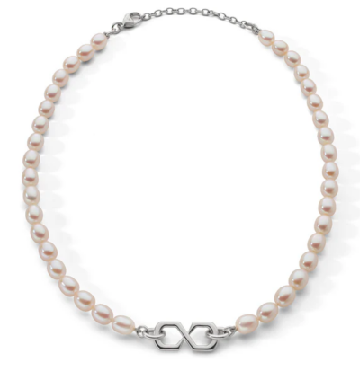 "The Symbol" Pearl Infinity Necklace