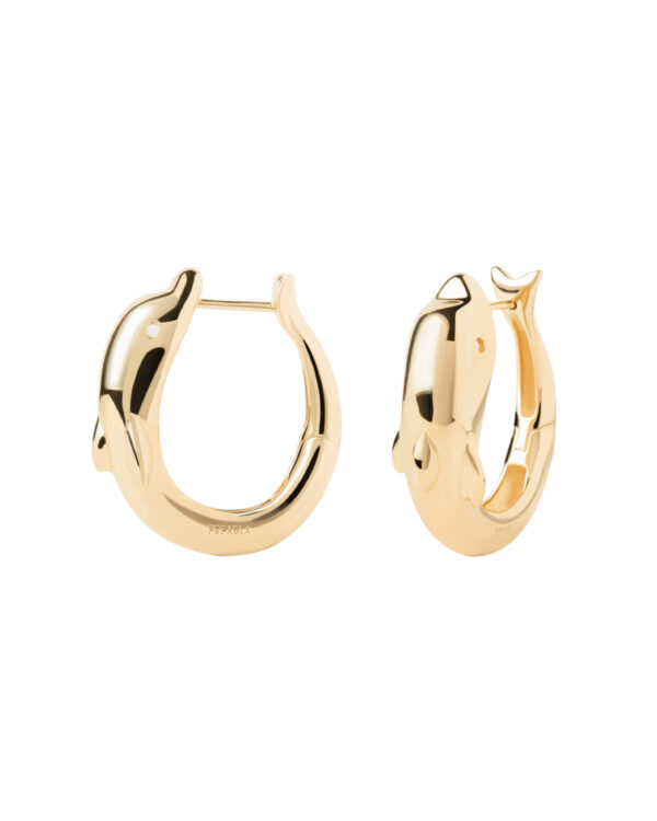 PDPAOLA Dolphin Hoop Earrings