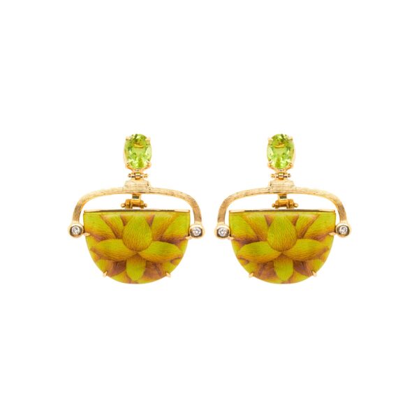 Orquid Marquetry Earrings