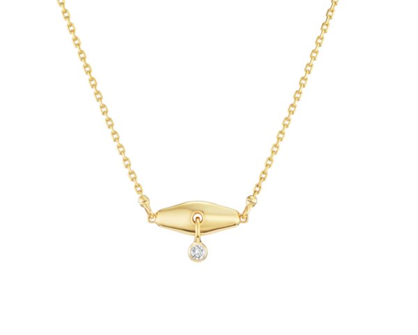 Pierced Vessel Diamond Necklace