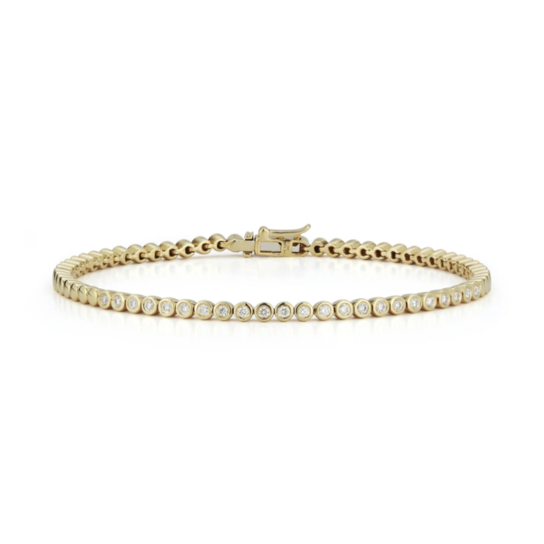 Lulu Jack Bezel Tennis Gold Bracelet