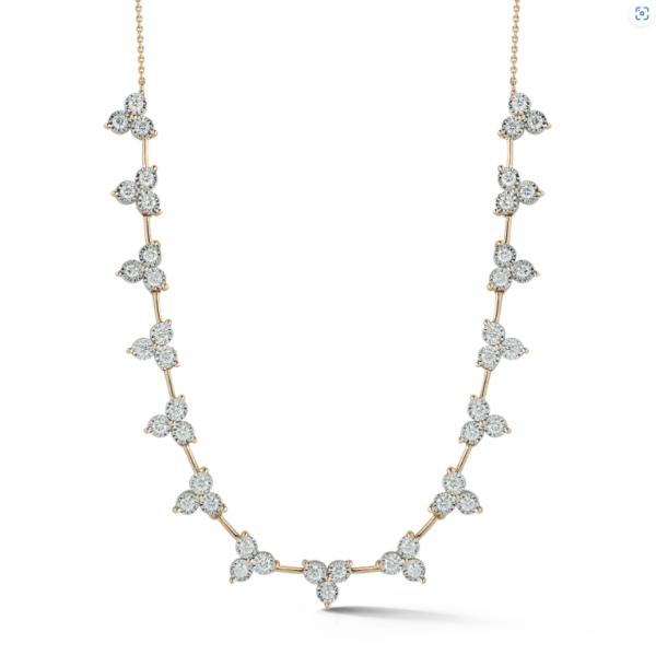 Ava Bea Interval Trio Tennis Necklace