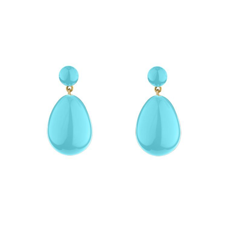 Mini Turquoise Drop Earrings
