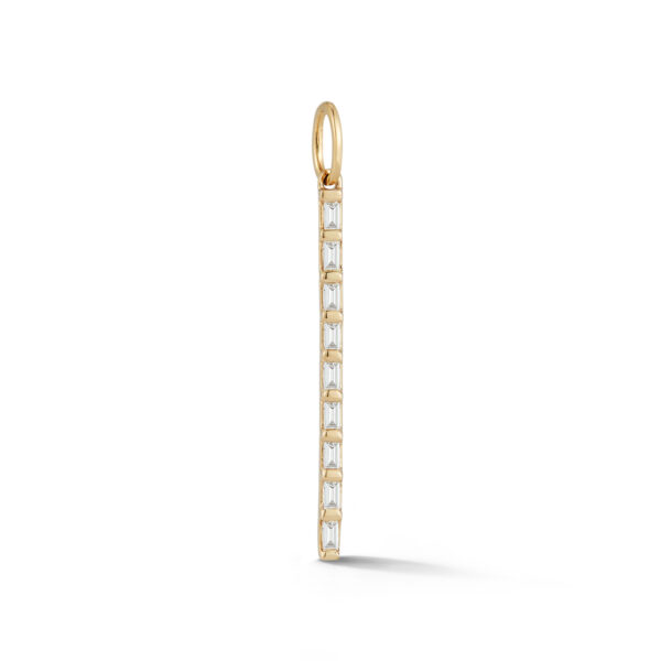 14KYG Sadie Pearl Baguette Charm