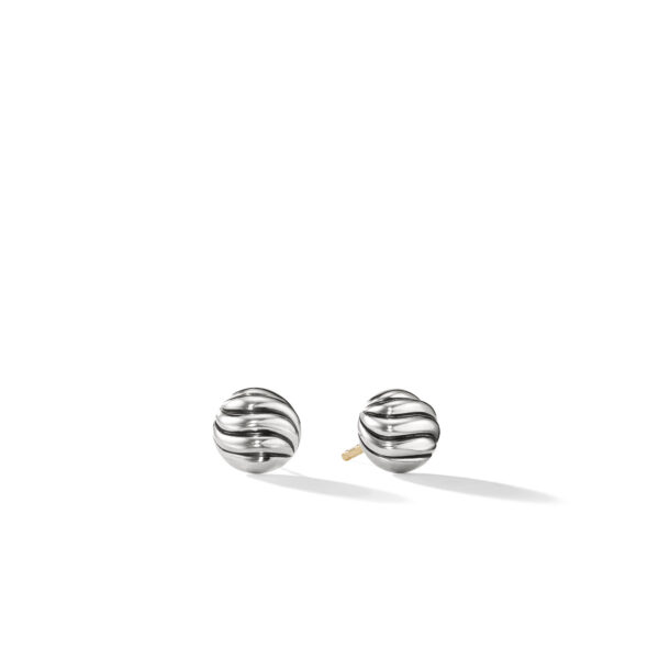 DY Mercer® Triple Ring Drop Earrings in Sterling Silver & Diamonds