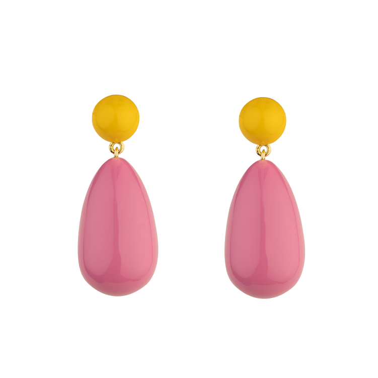 Mini Yellow and Blend Drop Earrings