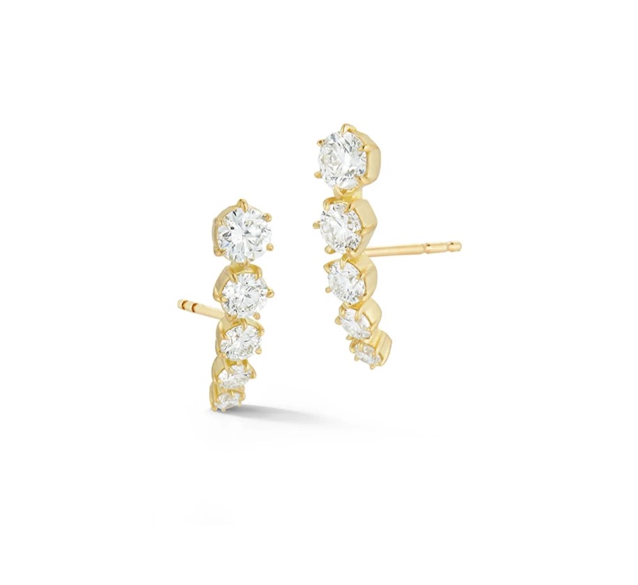 18kyg Ara Five Stone Studs