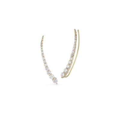 18kyg Small Luna Ear Climbers