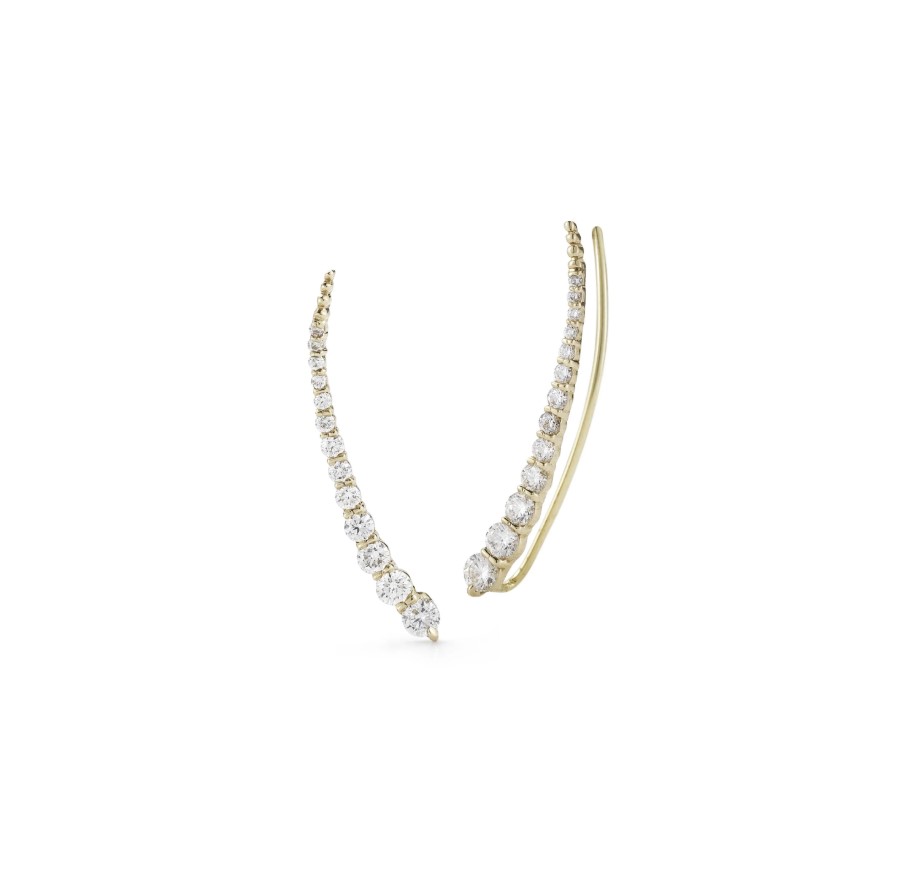 18kyg Small Luna Ear Climbers