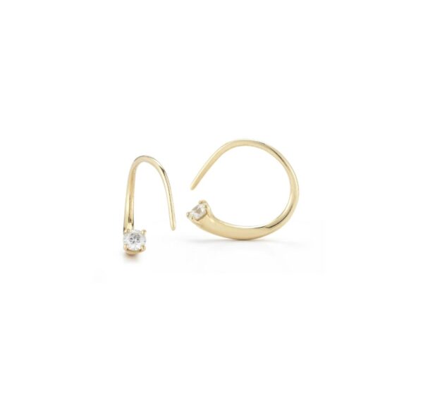 18KYG Mini Ara Hoop Earrings