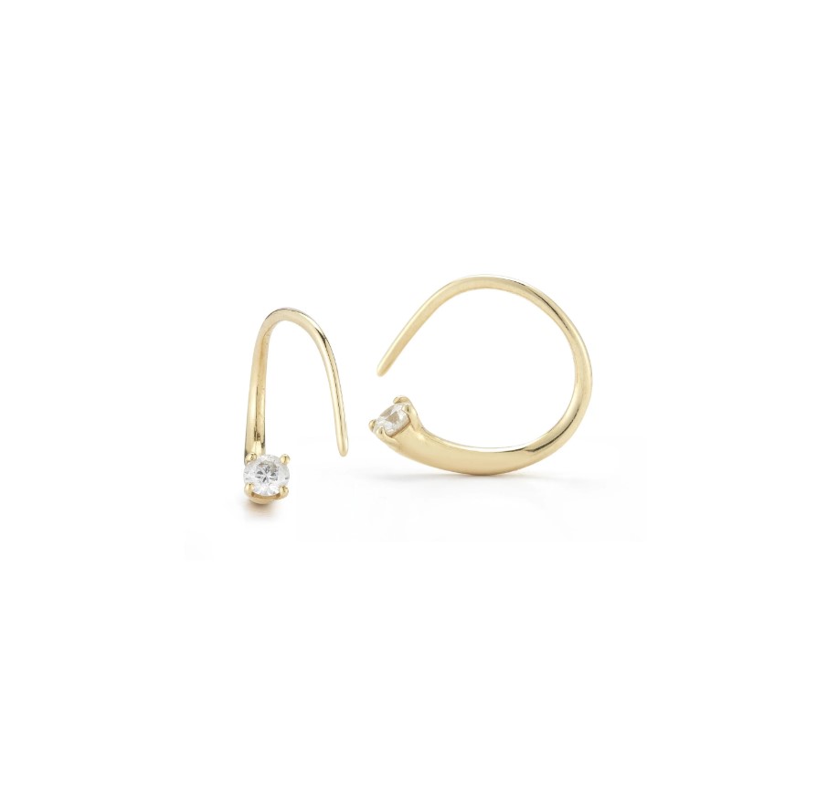 18KYG Mini Ara Hoop Earrings