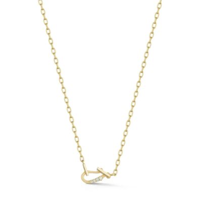 18KYG Mini Diamond Lola Necklace