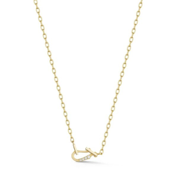 18KYG Mini Diamond Lola Necklace