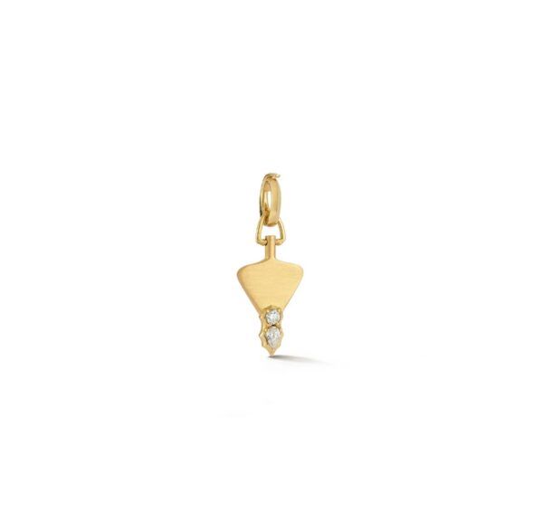 18KYG Mini Poesy Key Pendant
