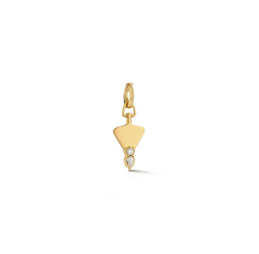 18KYG Mini Poesy Key Pendant