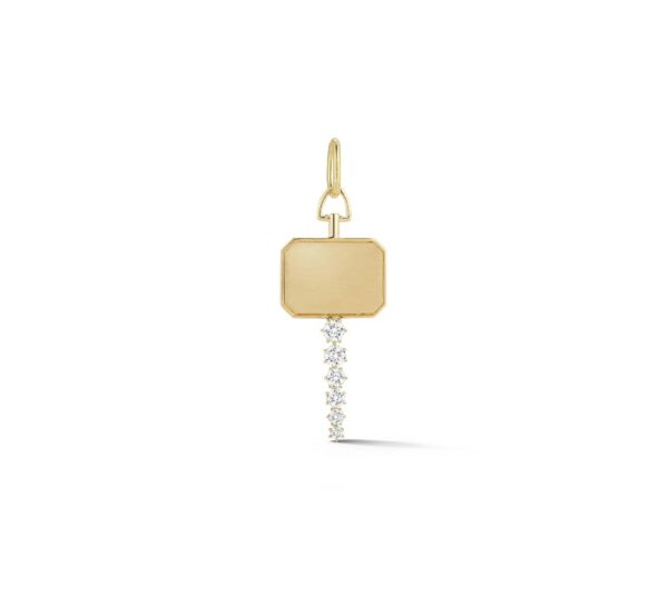 18KYG Catherine Key Charm