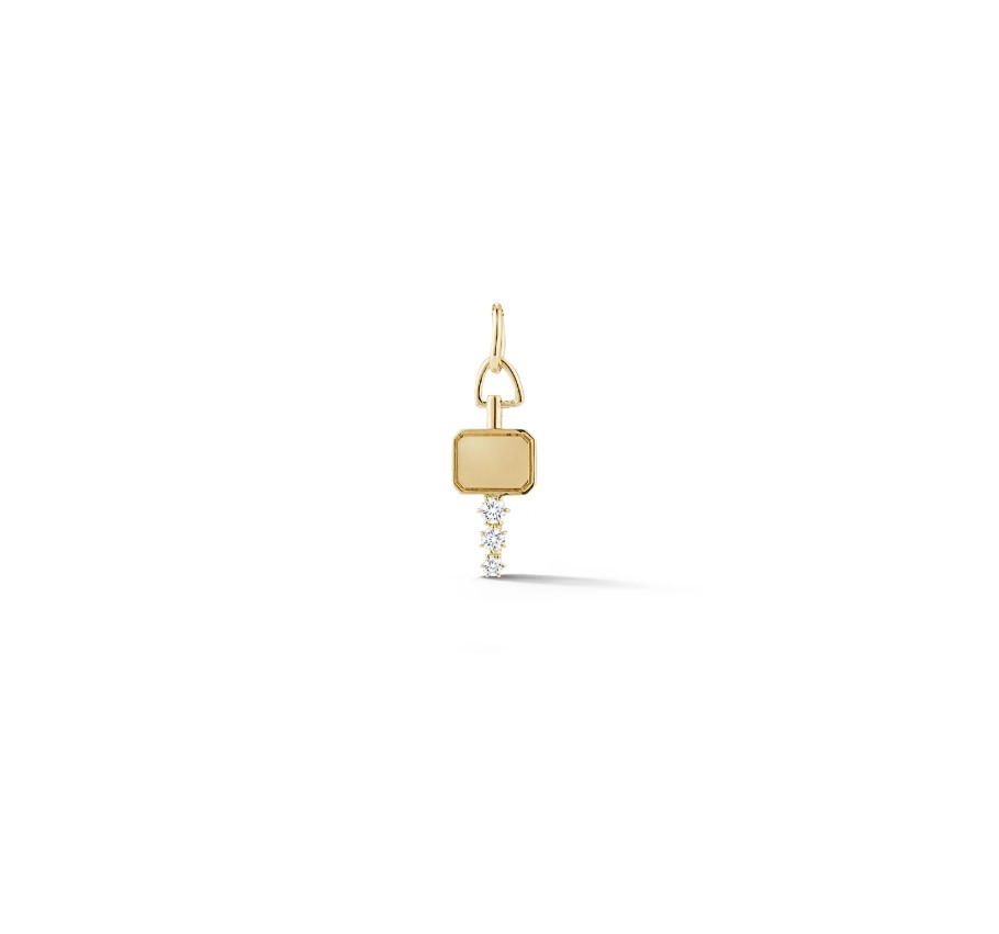 18KYG Mini Catherine Key charm