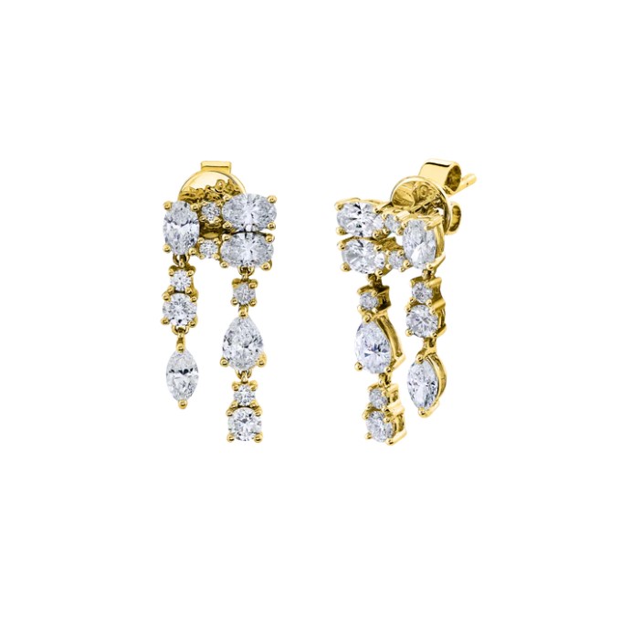 18K GOLD DIAMOND MAYA EARRINGS