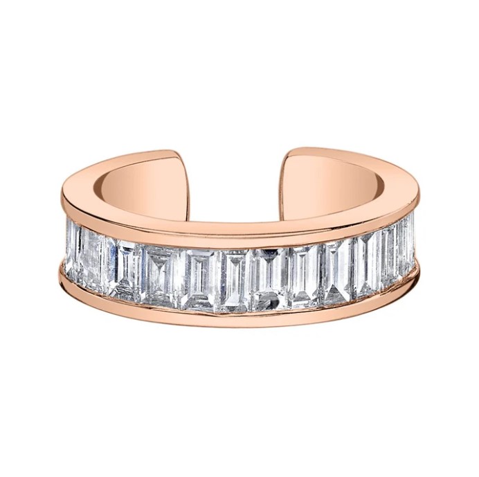18KRG HANNAH BAGUETTE EAR CUFF