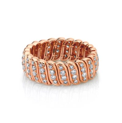 18KRG DIAMOND ZOE RING SIZE 7