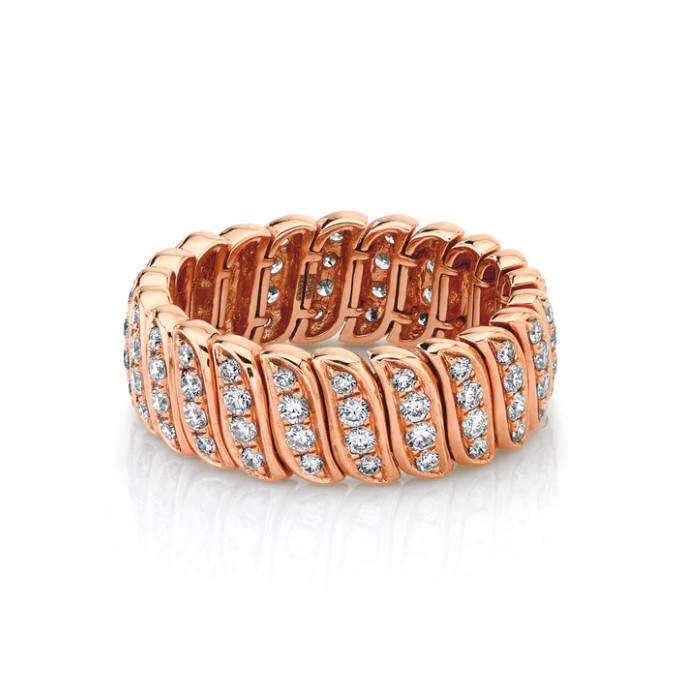 18KRG DIAMOND ZOE RING SIZE 7