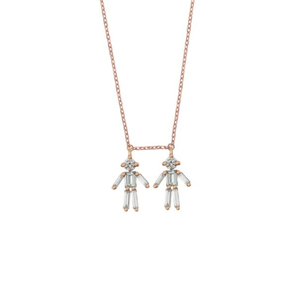 Two Boys Adjustable Necklace