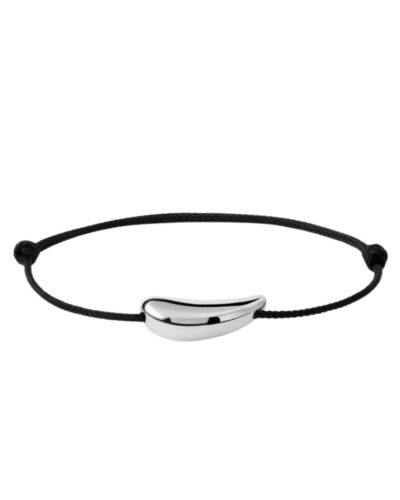 Orbit silver cord bracelet